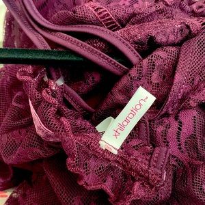 target xhilaration lace sheer blouse XL NEW